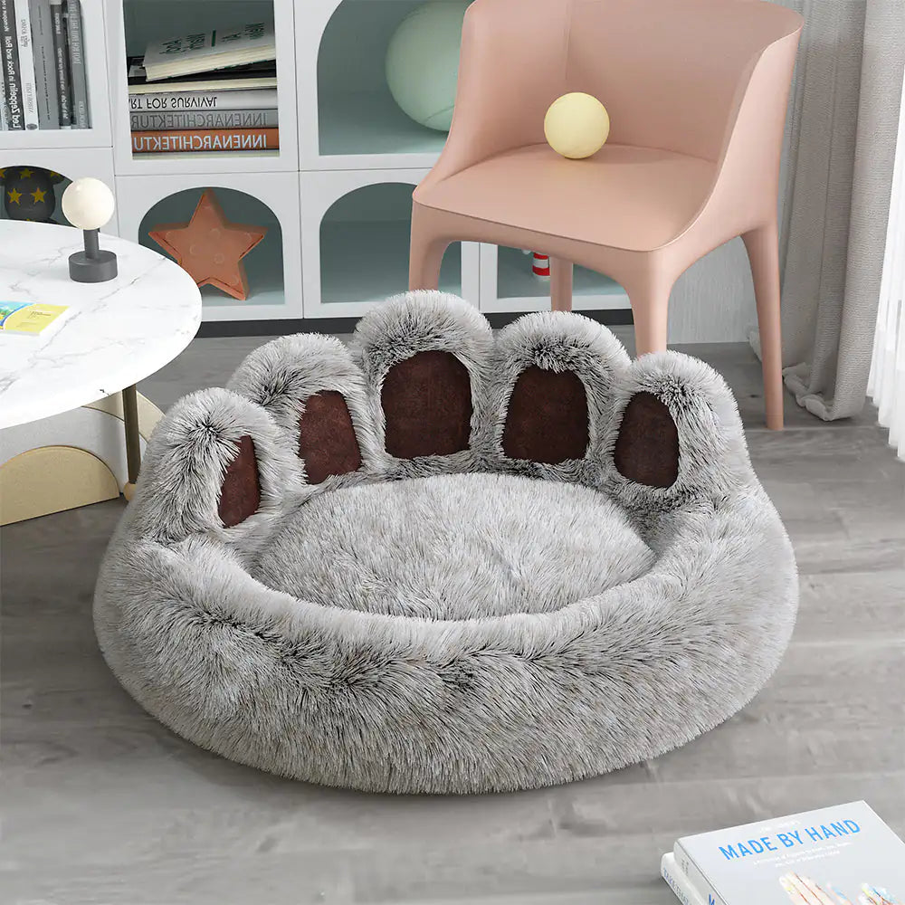 Long Paw Plush Cat Bed